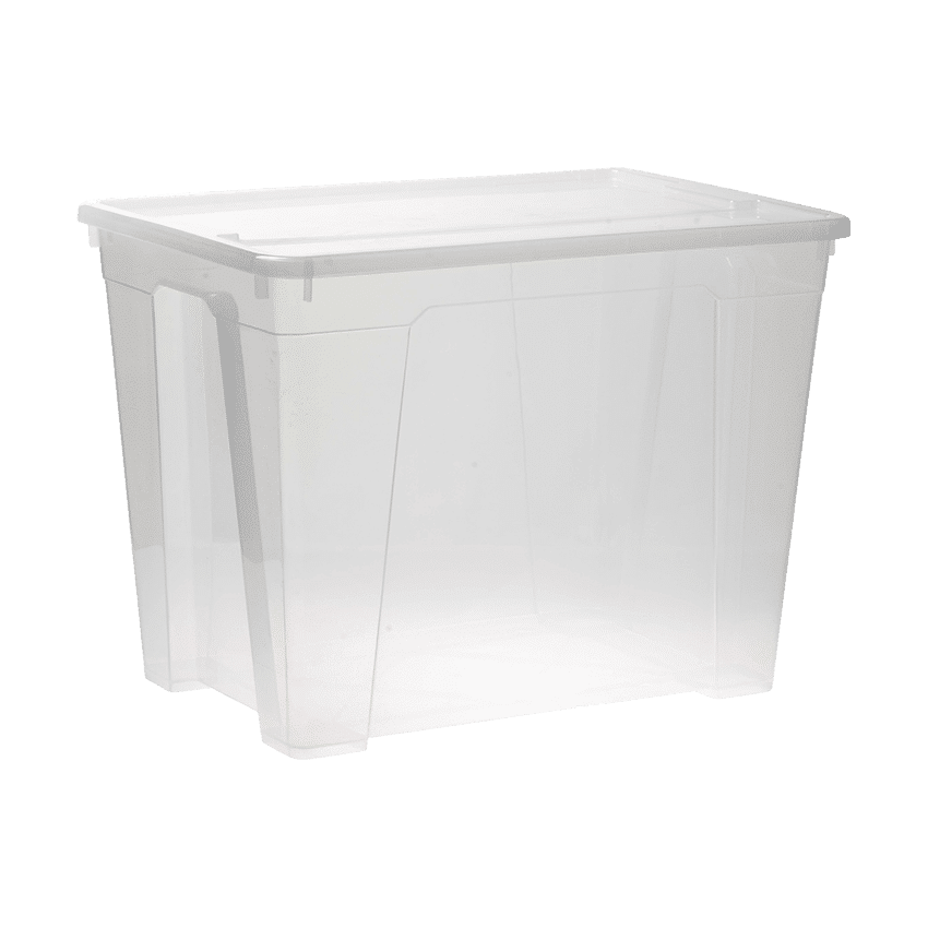 CONTOUR STORAGE BOX - 65L - CLEAR