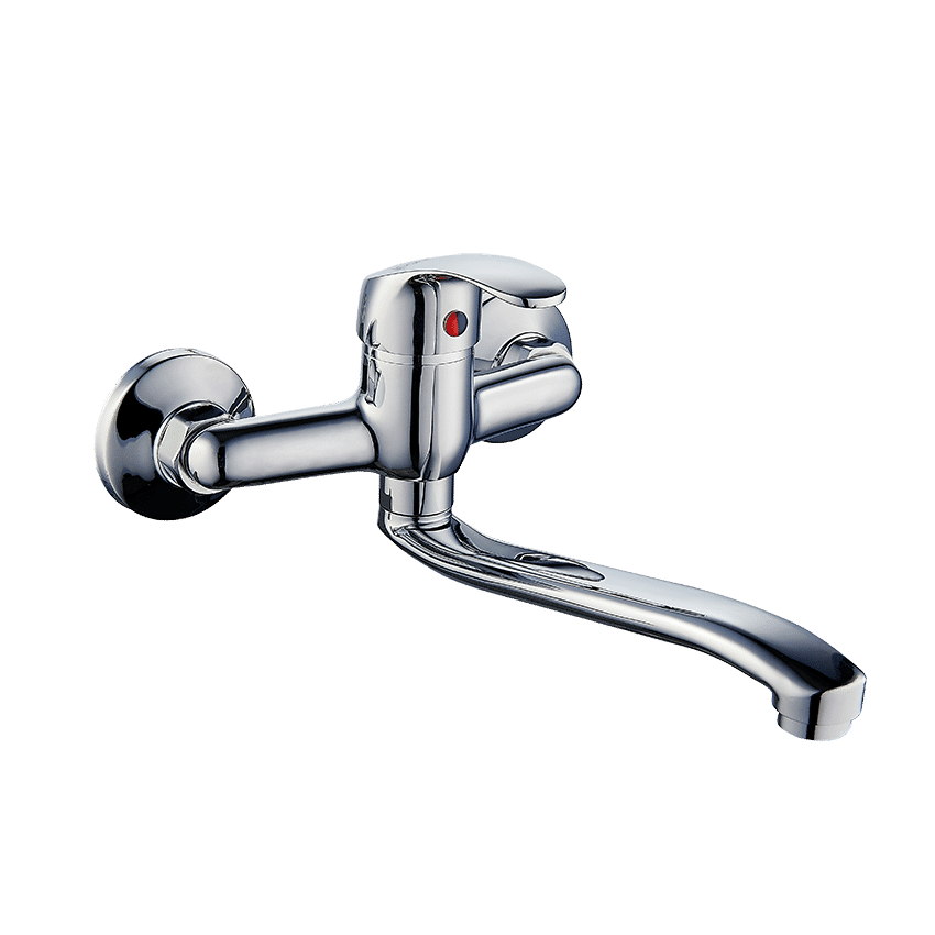 Pisces II Wall Type Sink Mixer with Swivel JL Spout