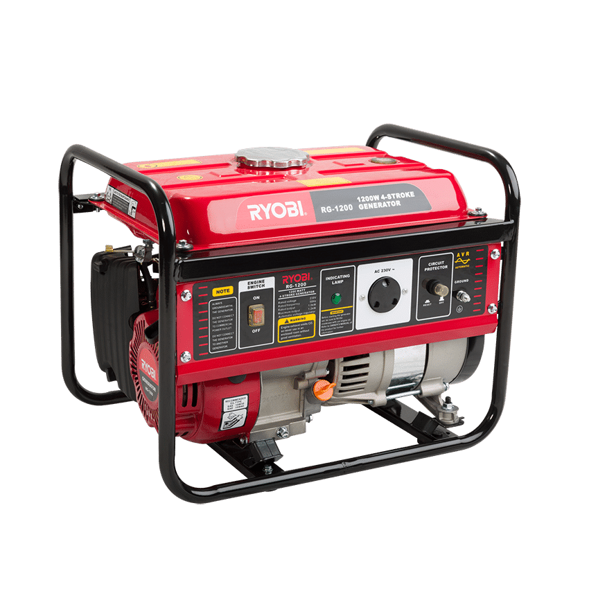 RYOBI GENERATOR 1200W 4-STROKE PULL-START