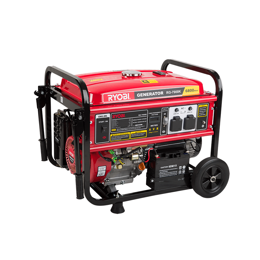 RYOBI GENERATOR KEY-START 4-STROKE 7500W (RG-7900K)