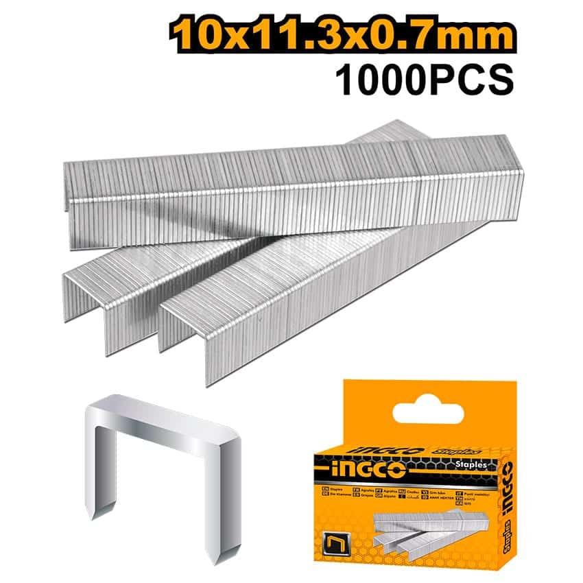 INGCO STAPLES 0.7X10MM 1000PCE STS0110