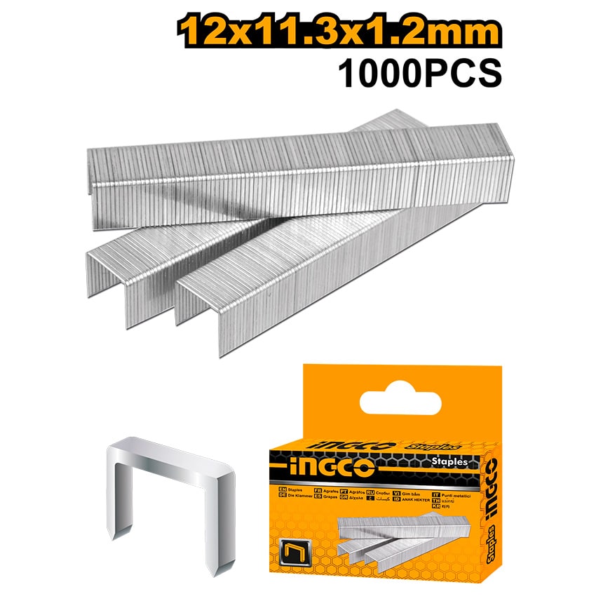 INGCO STAPLE 12MMX1.2MM BOX
 1000