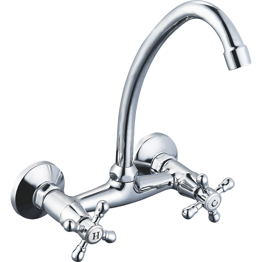 Victory Wall Type Sink Mixer with Swivel JL Spout