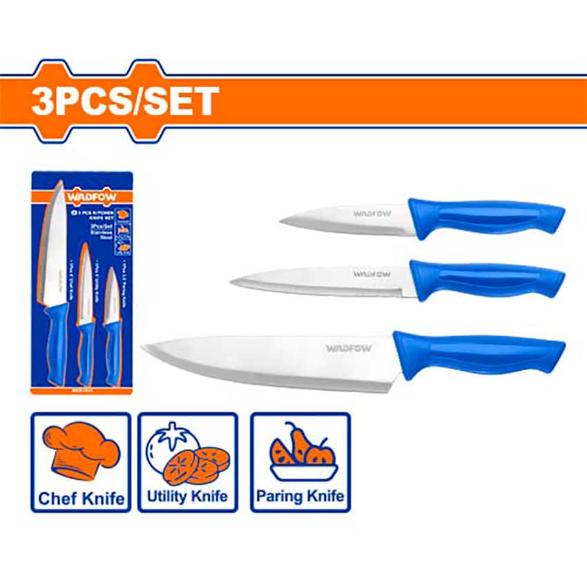 WADFOW KNIVES KITCHEN 3PCE
