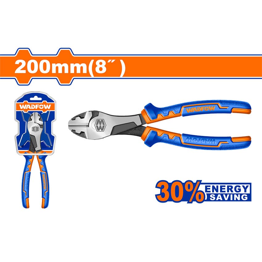 WADFOW PLIER HIGH LEVERAGE DIAGONAL CUTTING 200MM