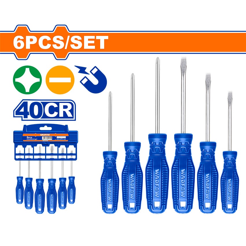 WADFOW SCREWDRIVER SET 6PCE