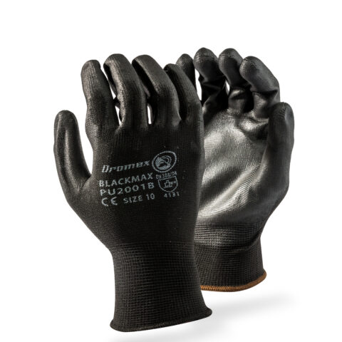 DROMEX GLOVES PU COATED BLACKMAX 9
