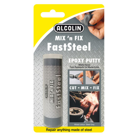 Alcolin Mix 'n Fix Faststeel Epoxy Putty Stick - 57g