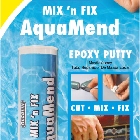 Alcolin Mix 'n Fix Aquamend Epoxy Putty Stick - 57g