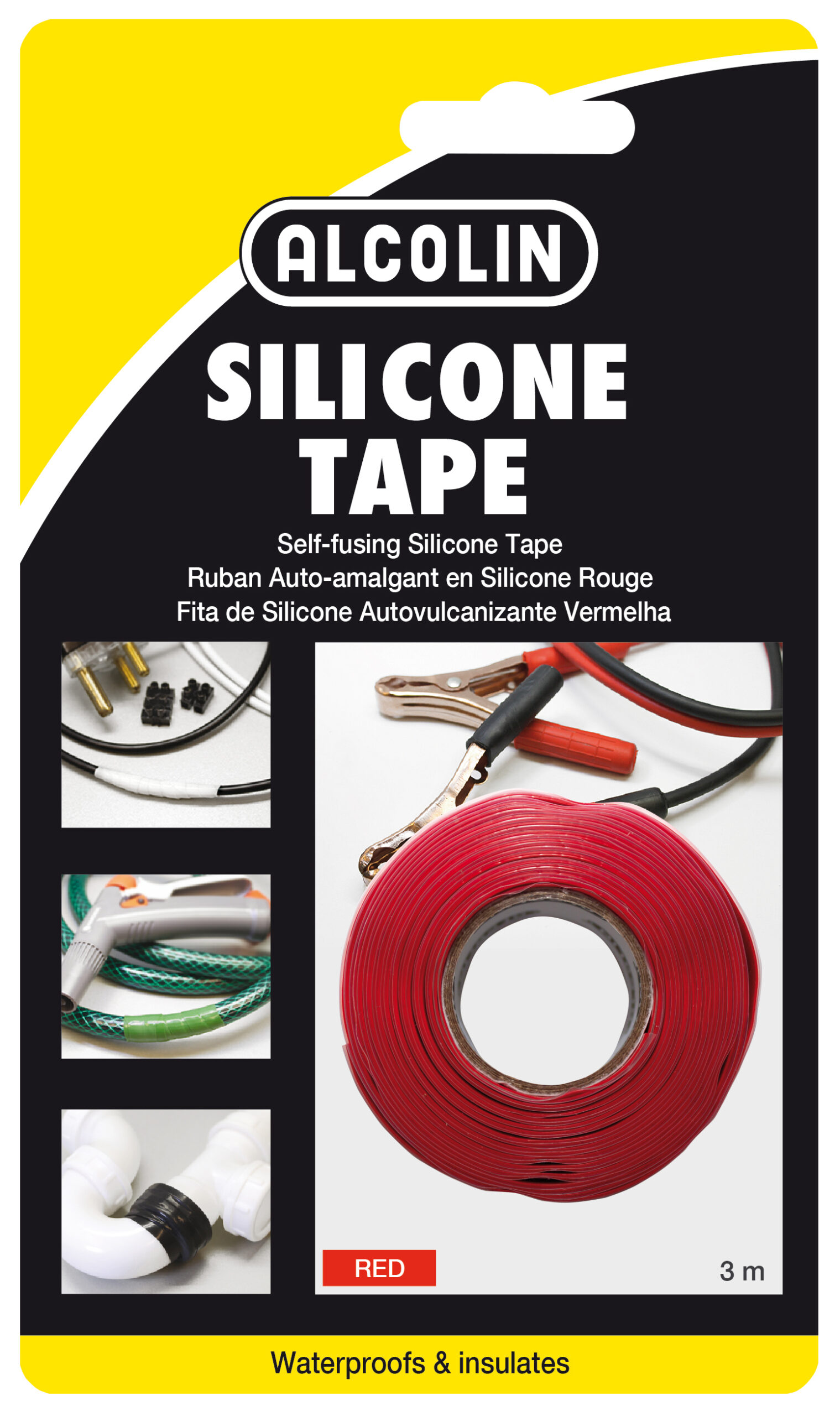 ALCOLIN TAPE SILICONE 3M RED