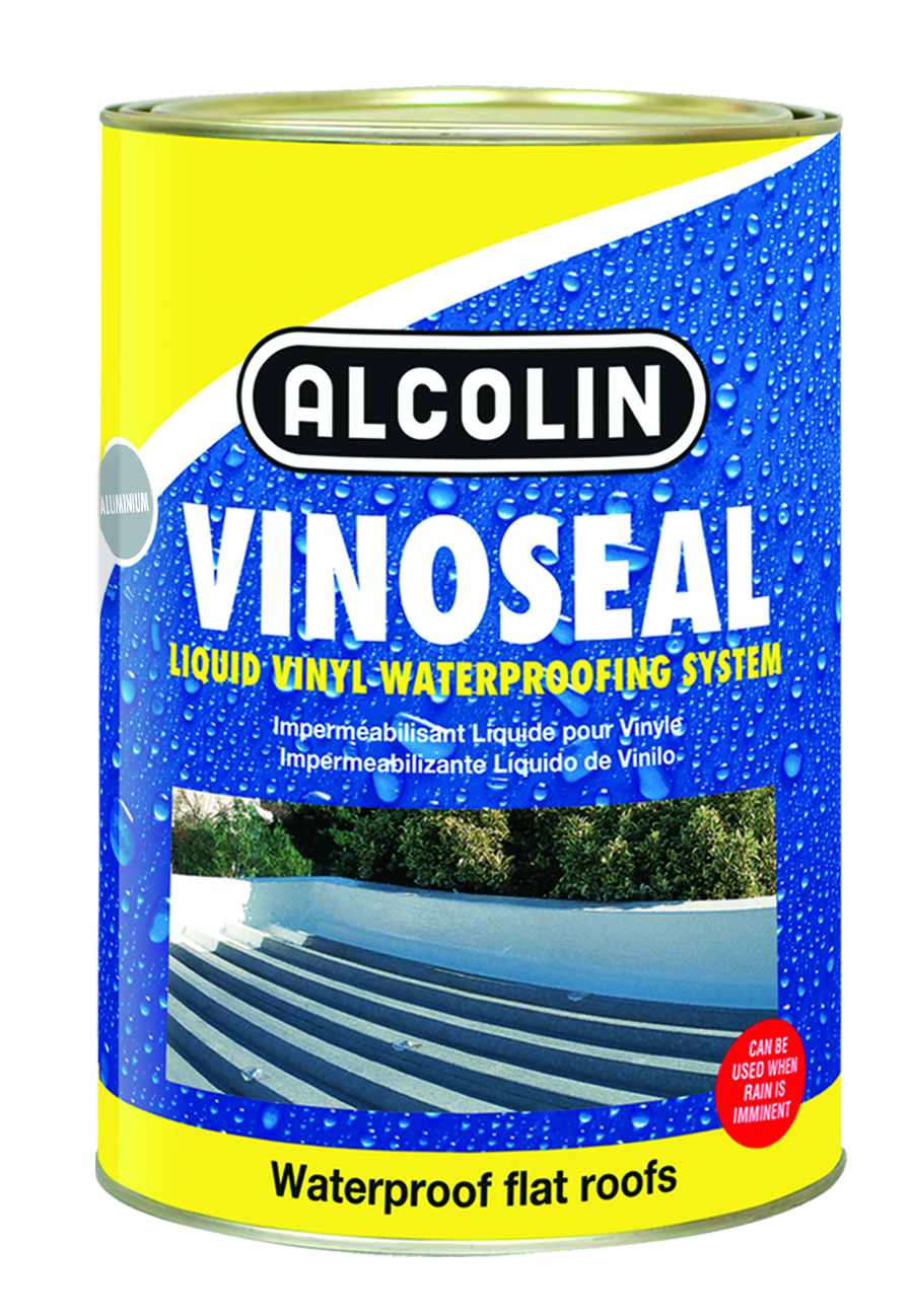 Alcolin Vinoseal Heavy Duty Waterproofer for Flat Roofs Aluminium - 5L