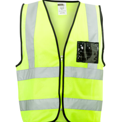 Dromex Vest Reflective ID POCKET & ZIP SA10 (S) Lime