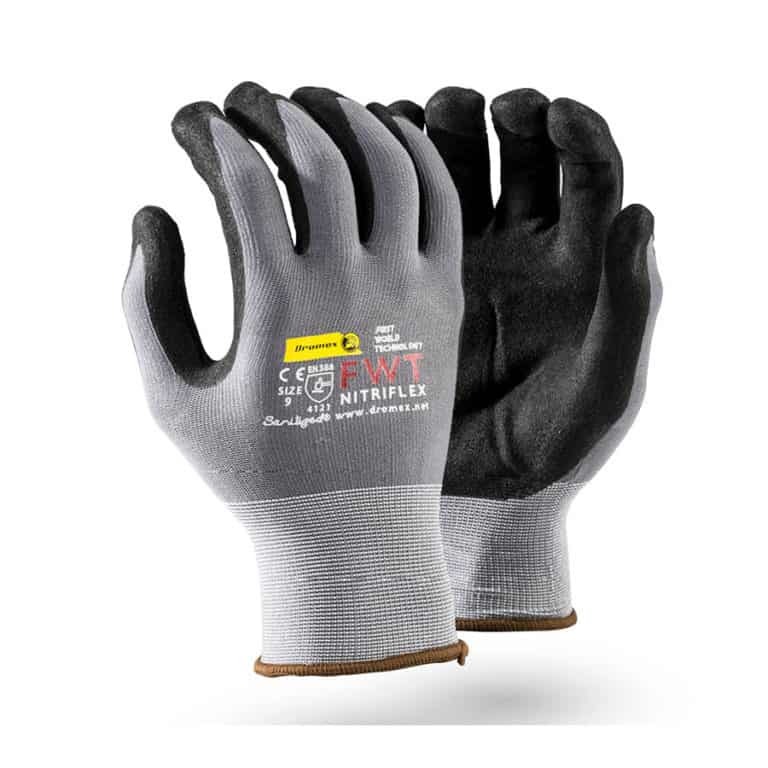 Dromex Gloves Nitrflex Half Dip (10)