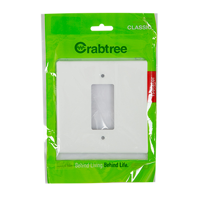 Crabtree Classic Iso. Coverplate 100x100 White