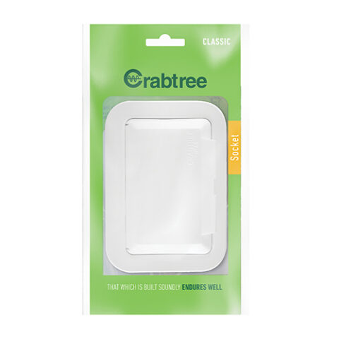 Crabtree Classic Ind. W/Proof Socket 83x119 White