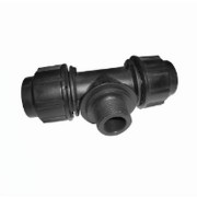 HDPE TEE MALE 20MMX1/2"