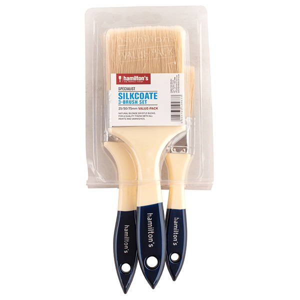 SILKCOATE 3 BRUSH SET 25/50/75MM
