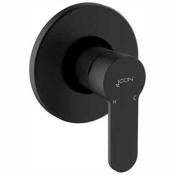 AQUARIUS CONC SHOWER MIXER BLK
