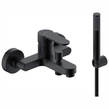 AQUARIUS SHOWER/BATH MIXER BLK