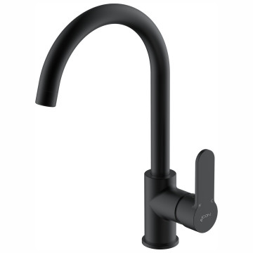 AQUARIUS SINK MIXER SIDE LEVER BLK