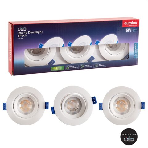 EUROLUX DOWNLIGHT LED ROUND 5W 4000K NON DIMM 3P