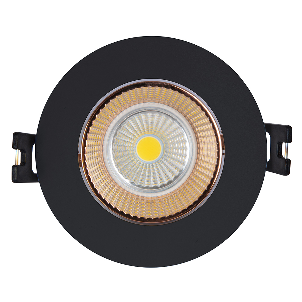 EUROLUX DOWNLIGHT POLY 90MM BLACK & ROSE GOLD