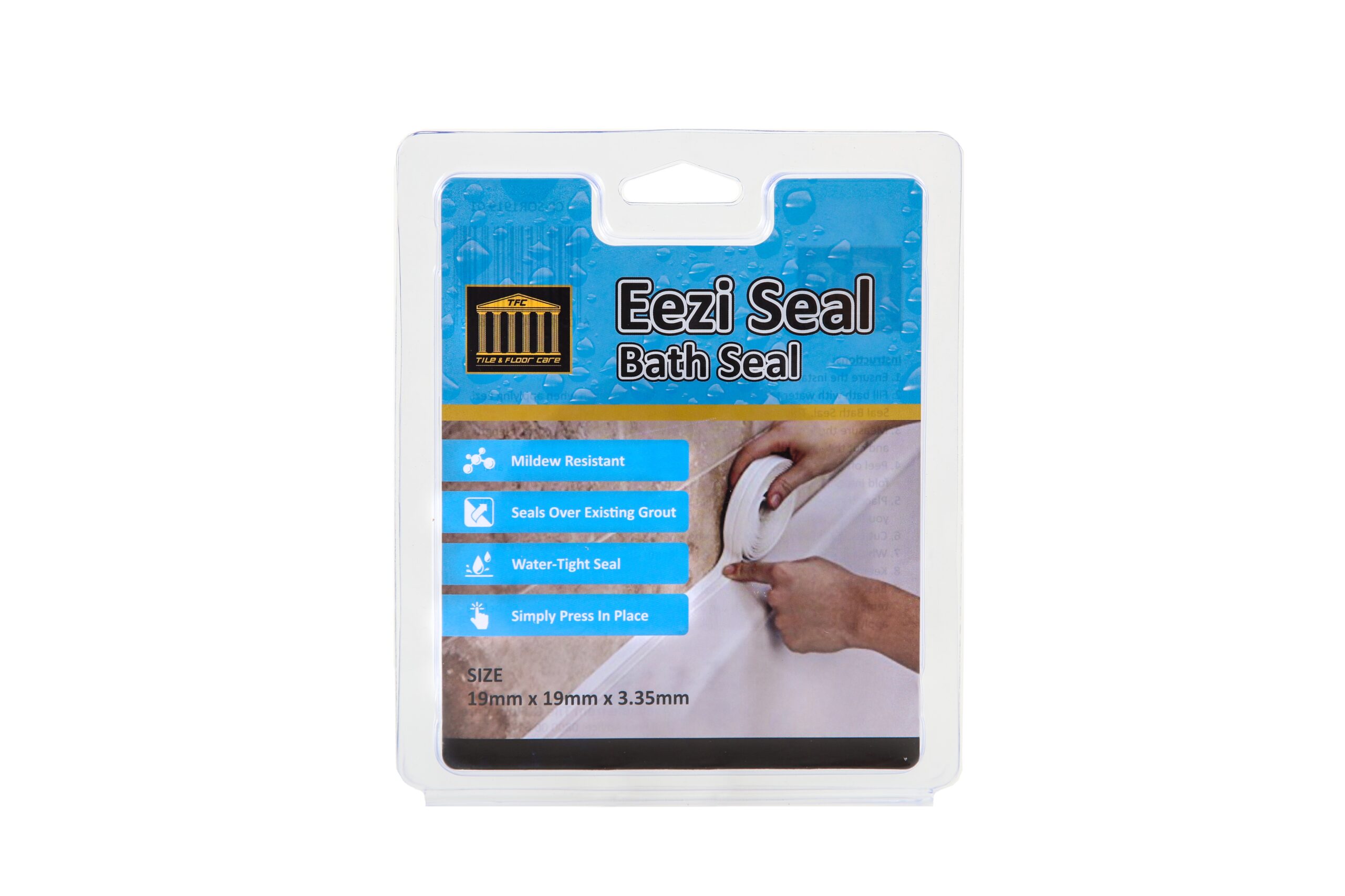 Eezi Seal Bath Strip 19x19mmx3.35m White
