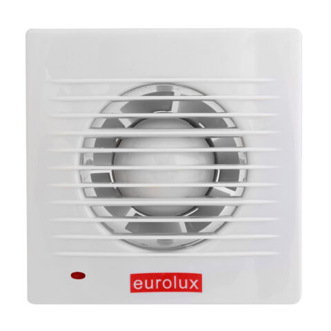 EUROLUX EXTRACTOR FAN SQUARE WALL 158MM WHITE