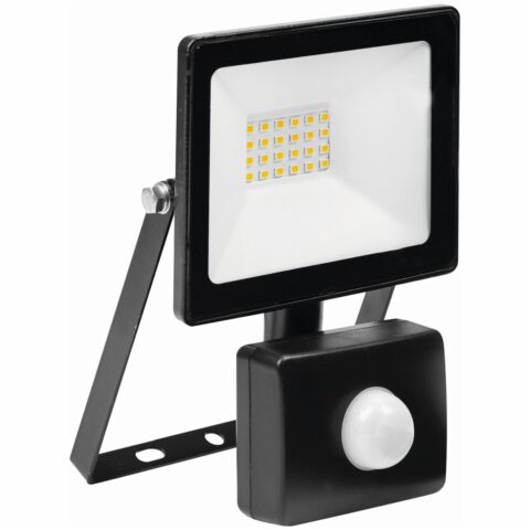 EUROLUX FLOODLIGHT LED 20W & SENSOR BLACK