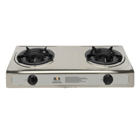 2-Burner Stainless Steel Gas Stove