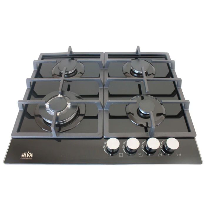 60cm 4-BURNER GAS HOB - GLASS