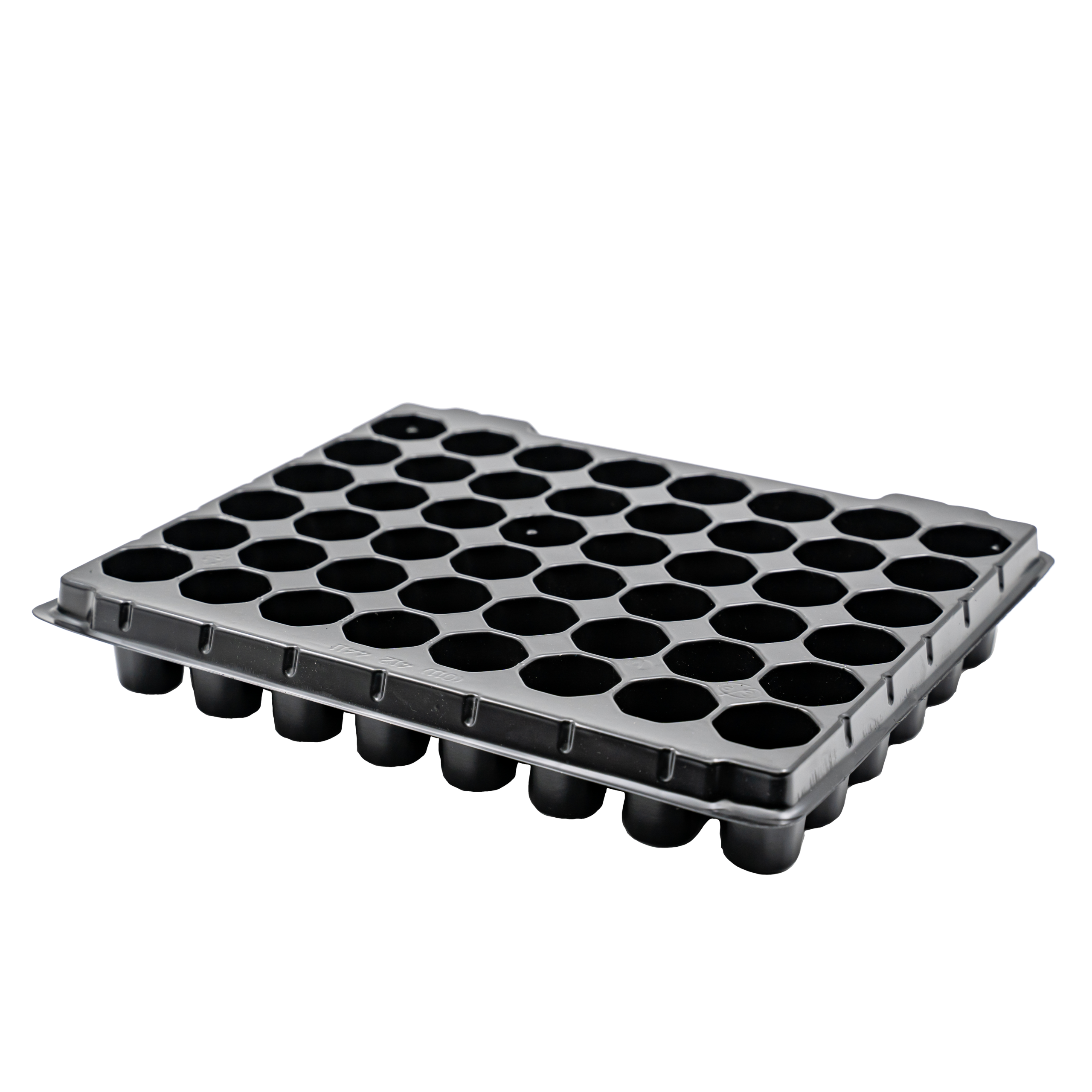 48 Cavity Seedling Tray V/Pack Black 4x12cm