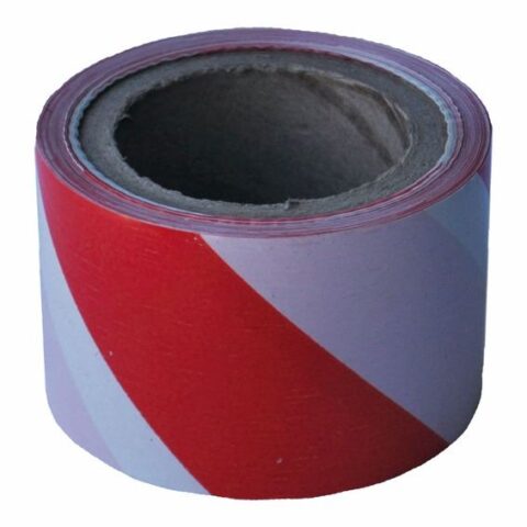 Barrier Tape Red + White 75mm X 500m