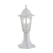 EUROLUX LANTERN PLASTIC 6 PANEL PEDESTAL WHITE
