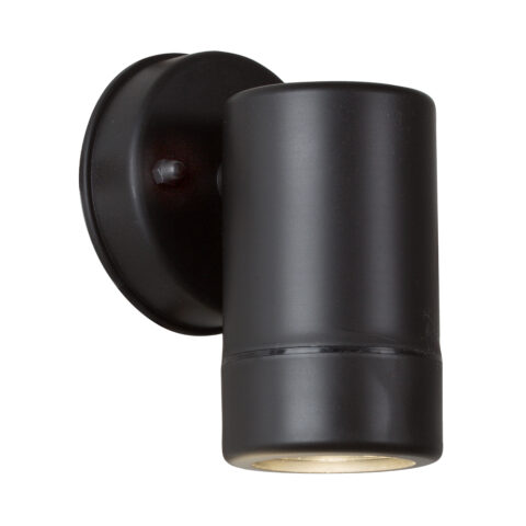 EUROLUX W/LIGHT OUTDOOR D/FACING 80MM BLACK