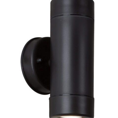 EUROLUX W/LIGHT OUTDOOR UP & DOWN 70MM BLACK