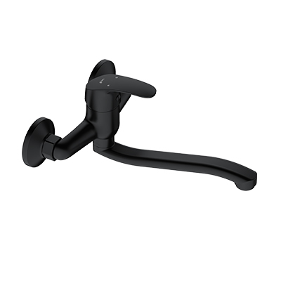 PISCES II SINK MIXER WALL TYPE BLK
