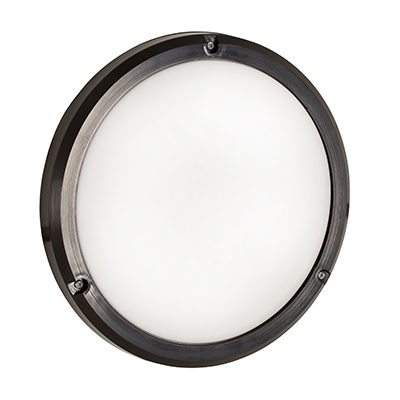 RADIANT BULKHEAD ECO E27 1X15W BLACK OPAL