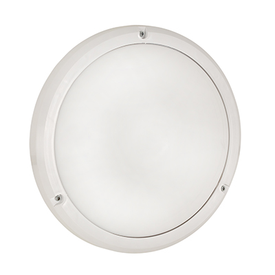 RADIANT BULKHEAD ECO E27 1X15W WHITE OPAL