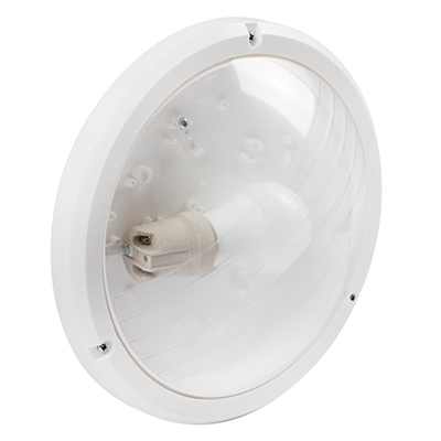RADIANT BULKHEAD ECO E27 1X15W WHT OPAL