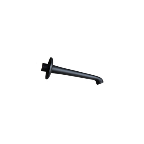 SHOWER ARM WITH FLANGE BLK 15mm SW