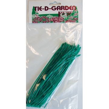 Tie-D Garden Pre-Cut Twist Ties 100 Per Packet