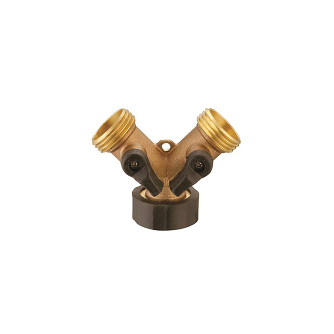 ADAPTOR Y PIECE BRASS WITH LEVER SW