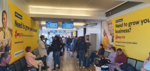 MN Branding at busy South African Airport