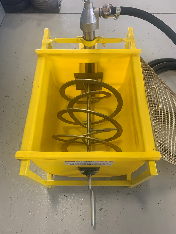 Rockcreter hand operated grout pump 2